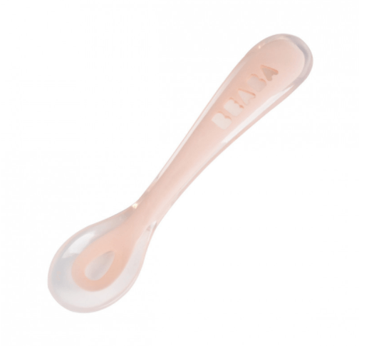 CUILLERE 2 EME AGE SILICONE PINK