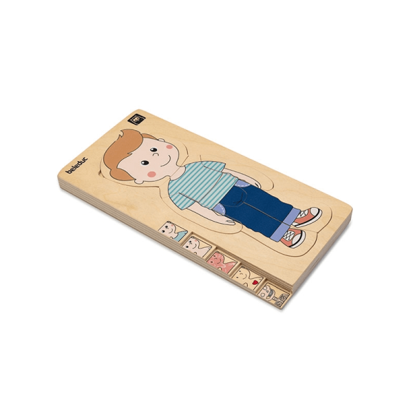 PUZZLE EN BOIS ANATOMIE GARÇON