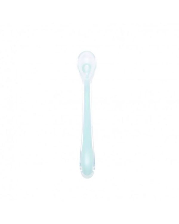 CUILLERE POUR BEBE EN SILICONE 1 ER AGE AZUR
