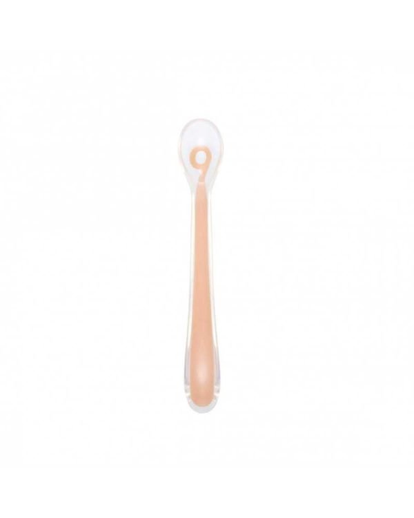 CUILLERE POUR BEBE EN SILICONE 1 ER AGE PEACH
