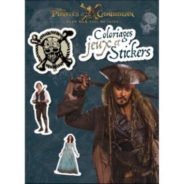 COLOS JEUX STICKERS PIRATES DES CARAIBES