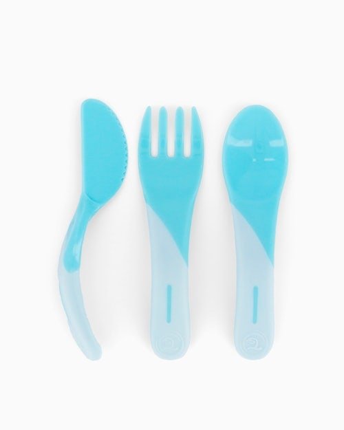TWISTSHAKE LEARN CUTLERY 6+M Pastel Blue