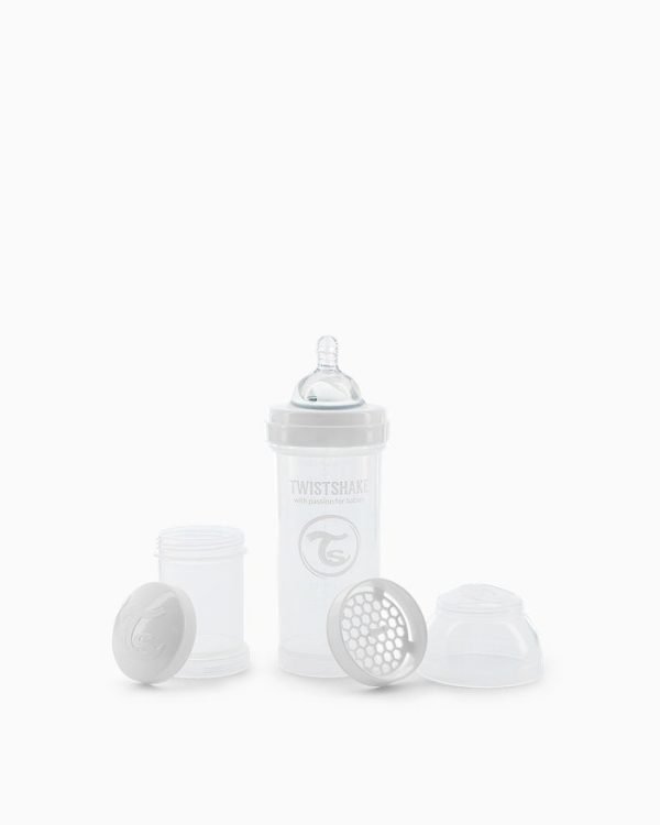 BIBERON ANTI-COLIQUE 260 ML 2 MOIS+WHITE