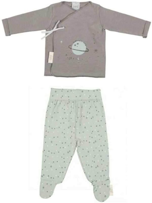 Ensemble pull et guêtre dots PLANET VERT