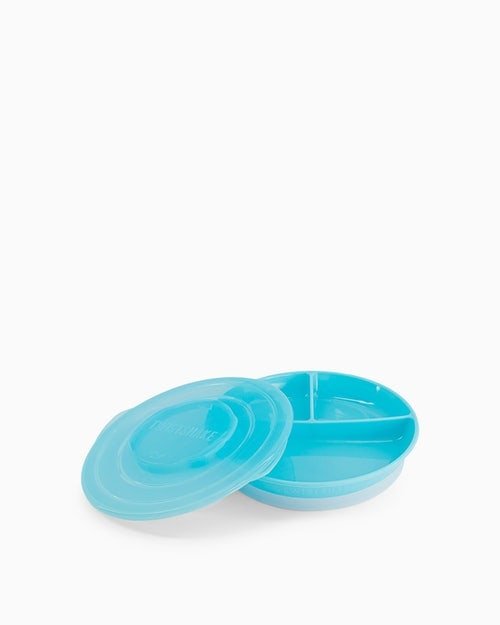 TWISTSHAKE DIVIDED PLATE 6+M BLEU