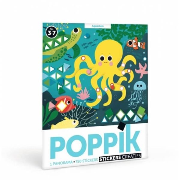 Poster et stickers panorama Aquarium Poppik
