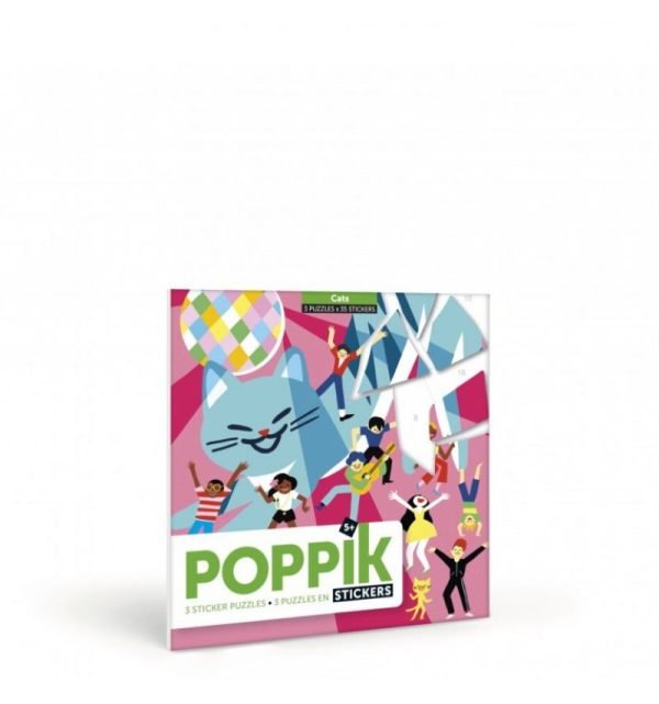 POPPIK STICKERS 3PUZZLES CATS