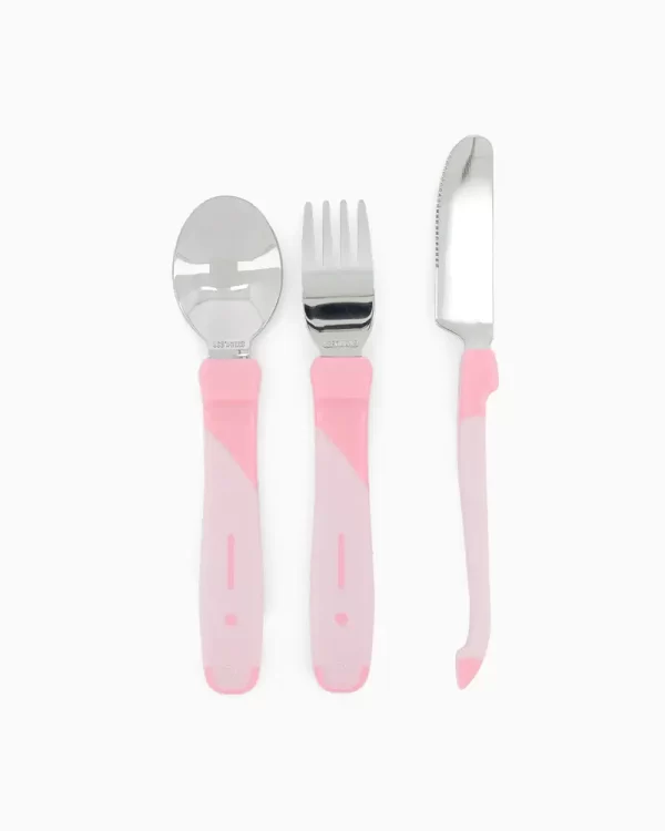 TWISTSHAKE LEARN CUTLERY STAINLESS STEEL 12+M PINK