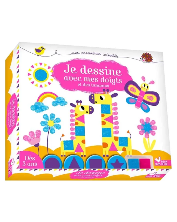 JE DESSINE AVEC MES DOIGTS ET DES TAMPONS