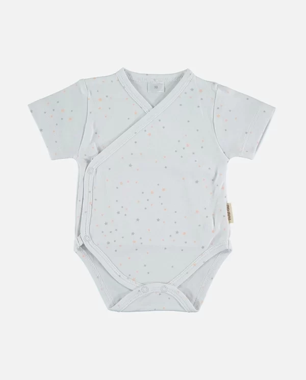 Body bebe mix star rose manches courtes