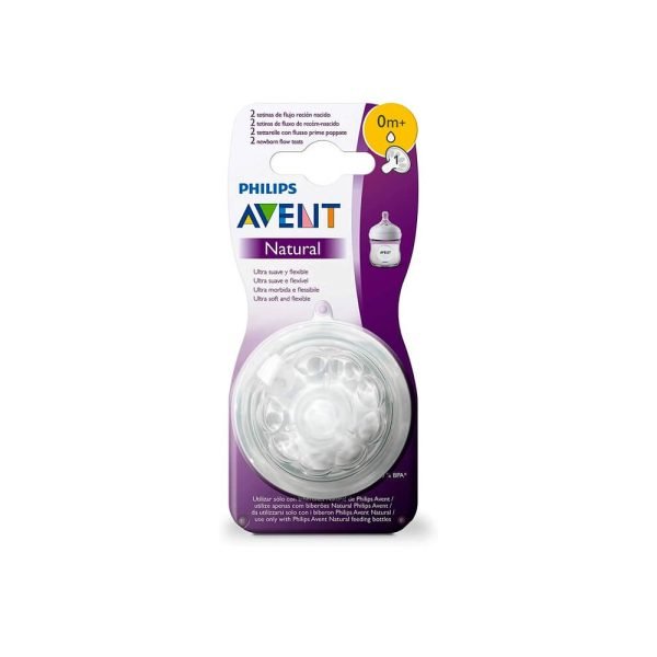 AVENT NATURAL 2 TETINES 0M+
