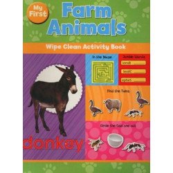 FARM ANIMALS WIPE CLEAN ACTIVITY BOOK