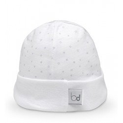 Bonnet dots blanc/star bleu