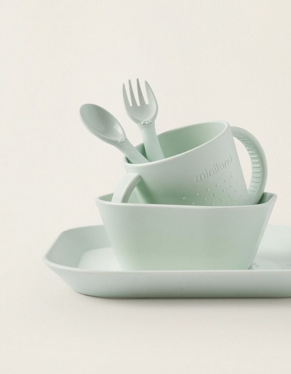 Miniland set de repas carré mint