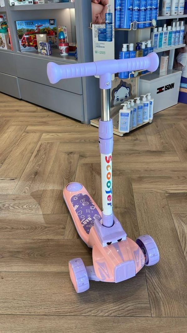 Trottinette enfant rose/mauve