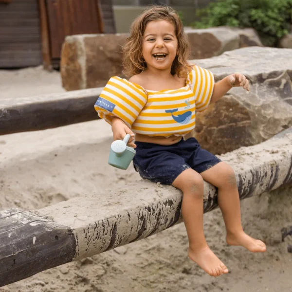 Whaley | Bouée jaune/blanche avec brassards, 2-6 ans