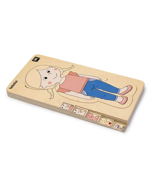 PUZZLE EN BOIS ANATOMIE FILLE