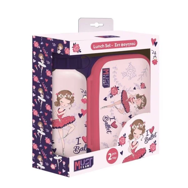 Set de gourde et lunchbox MUST I Love ballet