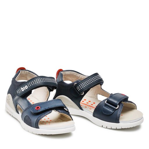 Sandale Biomecanicsfille cuir bleu océan